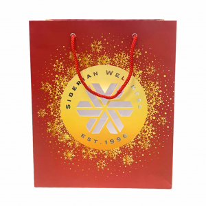 Túi giấy đựng quà  Siberian Wellness – màu đỏ