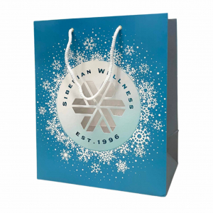 Túi giấy đựng quà  Siberian Wellness – màu xanh
