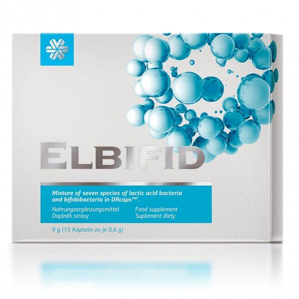 Complément alimentaire bio Elbifid, 15 gélules