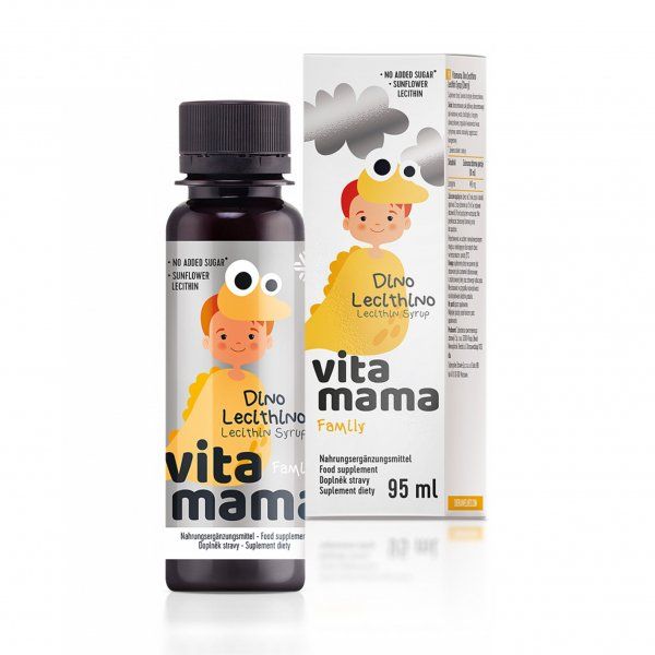 БАД Vitamama. Dino Lecithino Lecithin Syrup (Cherry), 95 мл