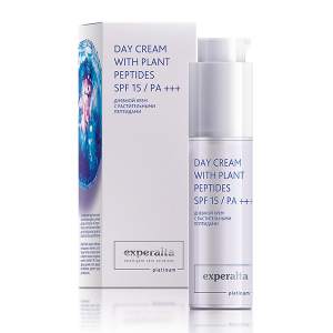Experalta Platinum. Day cream with plant peptides SPF 15 / PA +++, 50 ml
