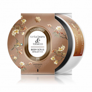 Бобы тонка и табак, парфюмированный скраб для тела - Aromapolis Olfactive Studio 3