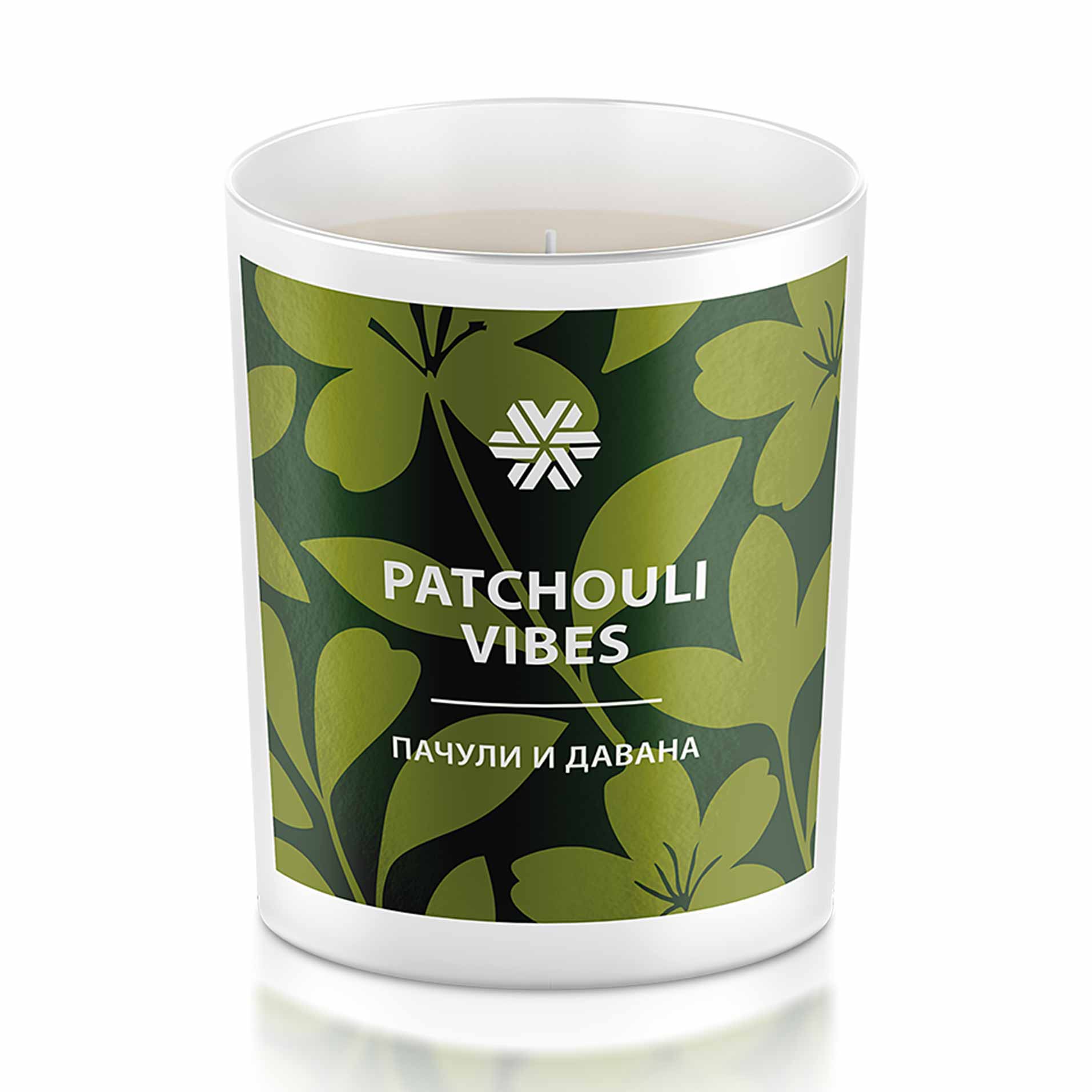 Patchouli Vibes (Пачули и давана), ароматическая свеча из натурального воска