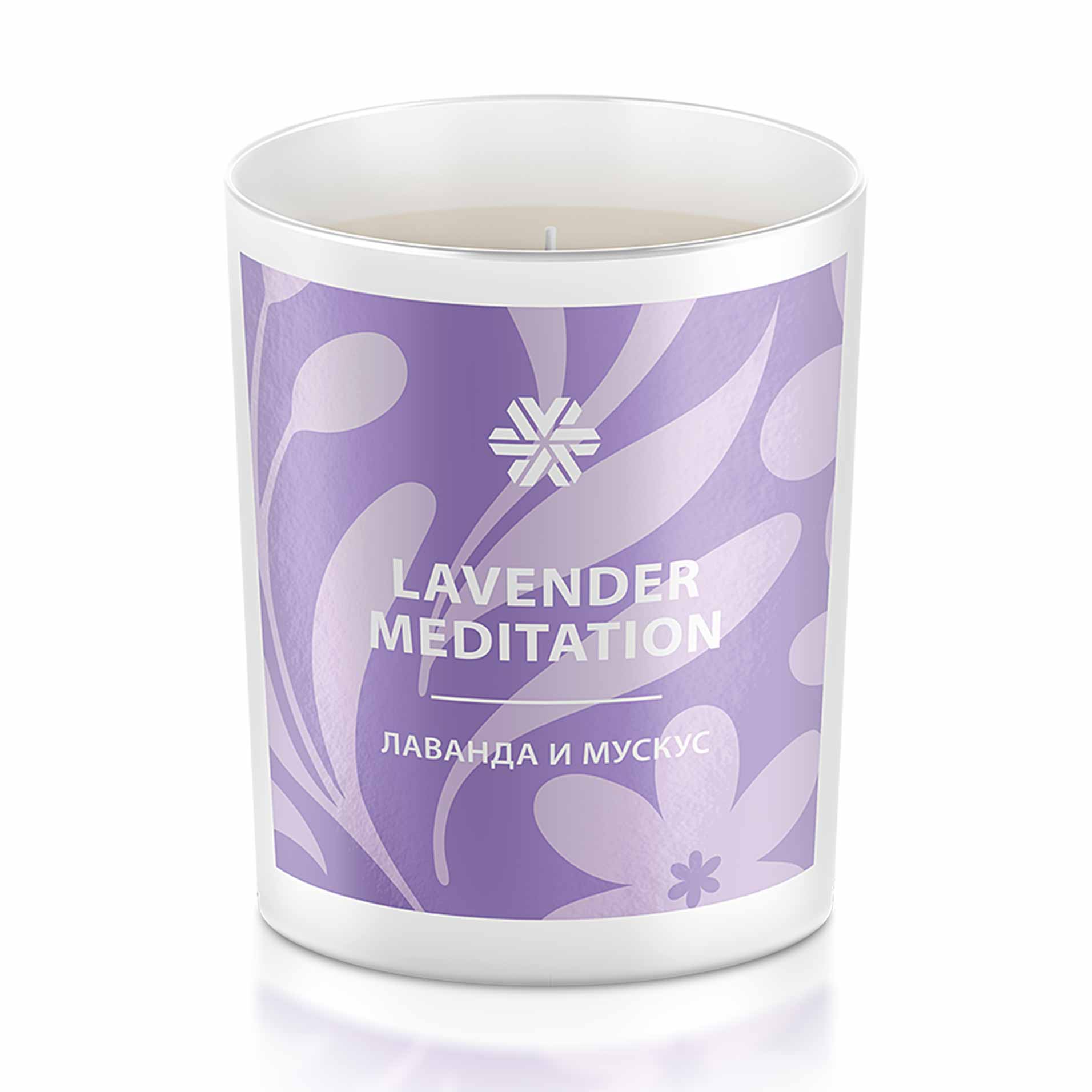 Lavender Meditation (Лаванда и мускус), ароматическая свеча из натурального воска
