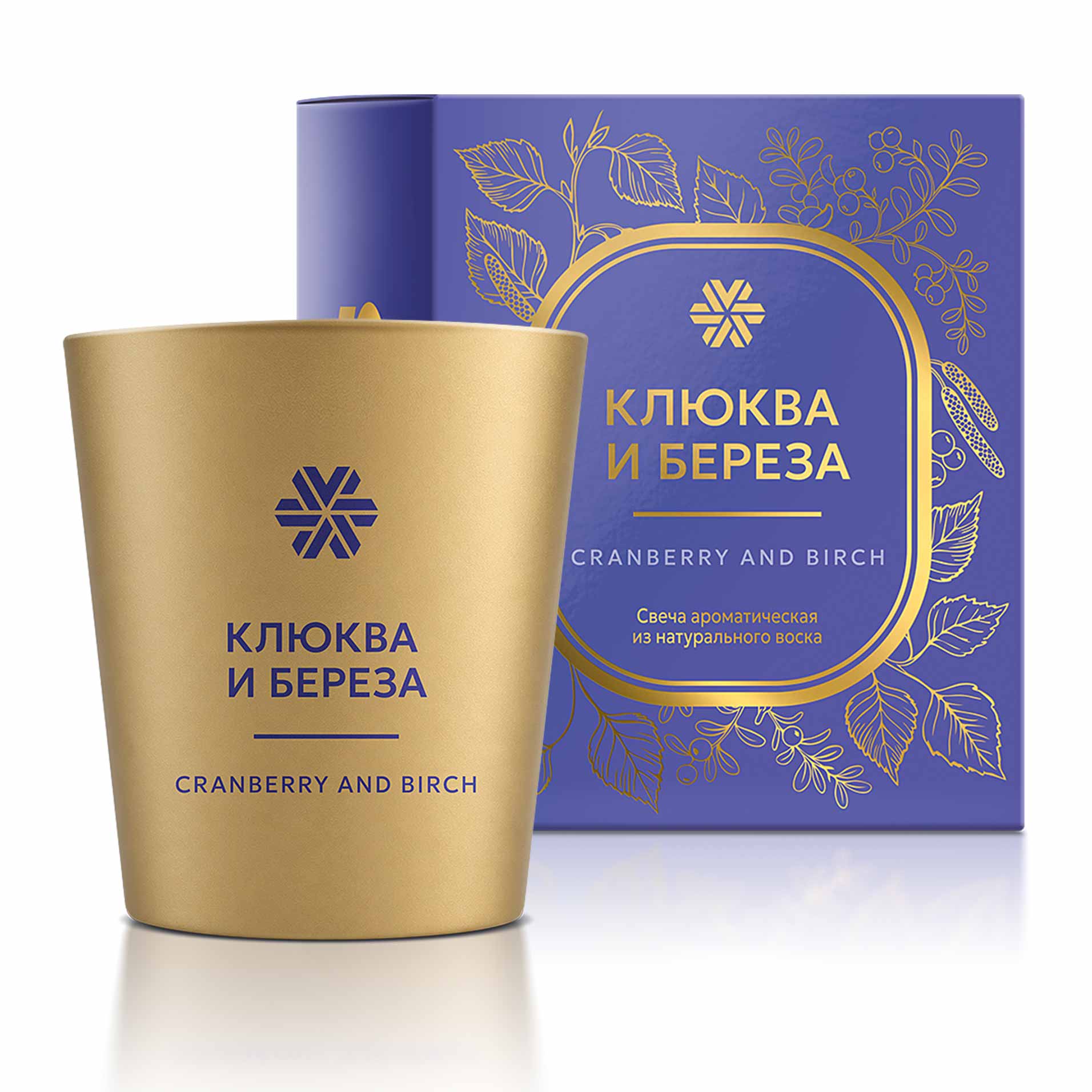 Cranberry and Birch (Клюква и береза), свеча ароматическая из натурального воска
