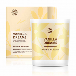 Vanilla Dreams (Ваниль и специи), ароматическая свеча из натурального воска - Aromapolis Olfactive Studio 3