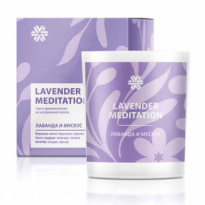Lavender Meditation (Лаванда и мускус), ароматическая свеча из натурального воска - Aromapolis Olfactive Studio 3