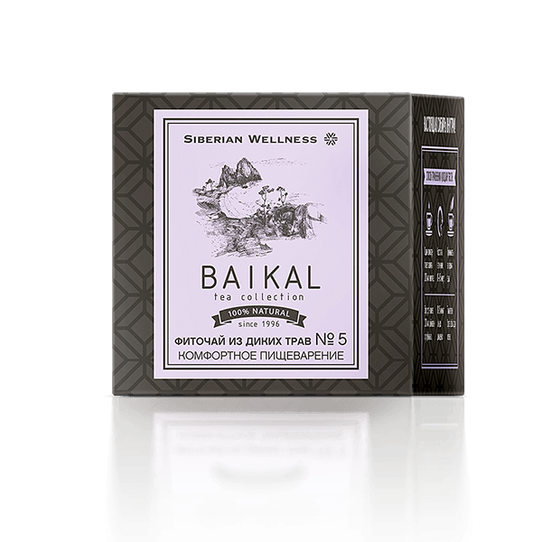 Baikal Tea Collection - Жабайы шөптерден жасалған фитошай № 5 (Жайлы ас қорыту)