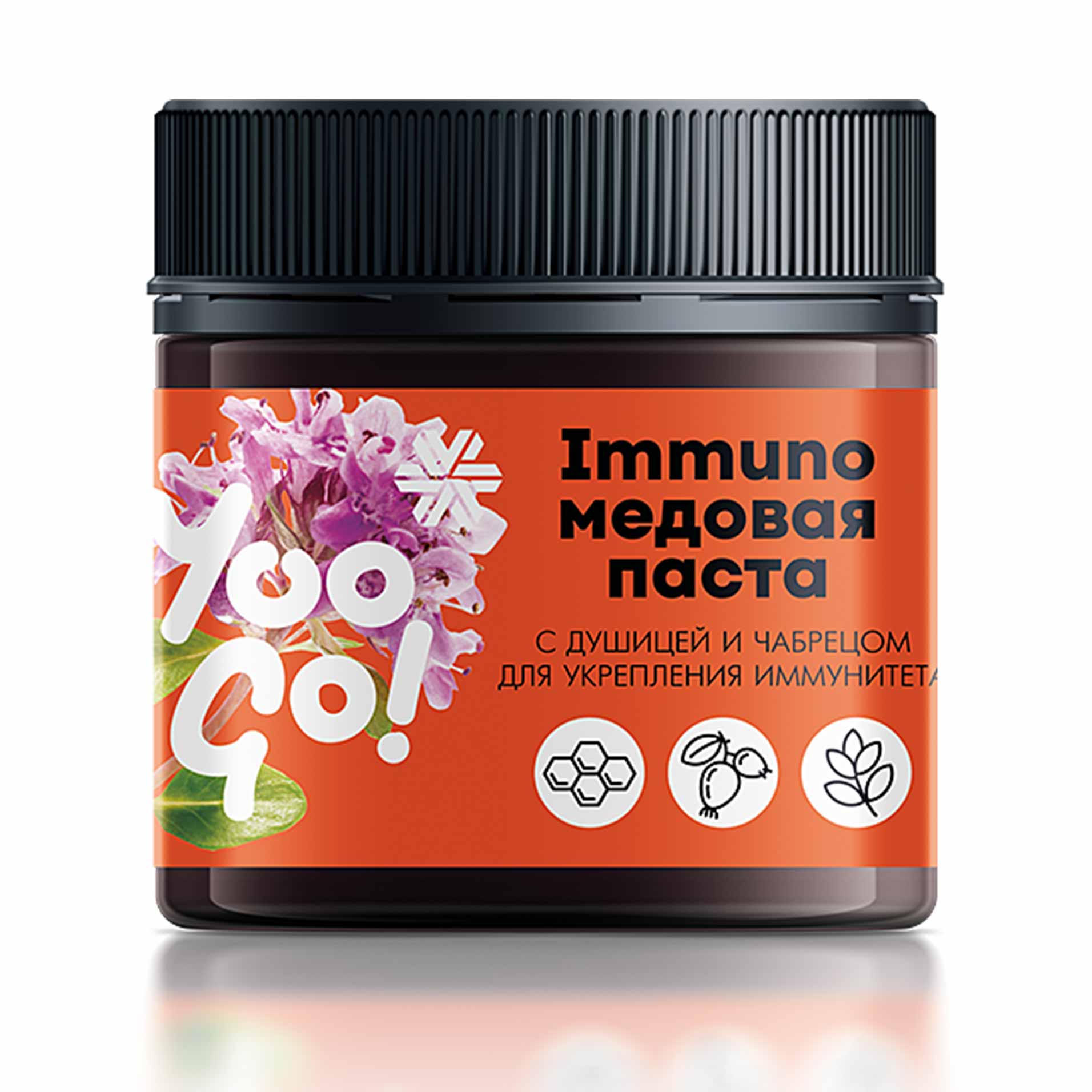  Immuno, медовая паста с душицей и чабрецом для укрепления иммунитета