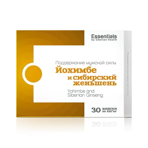 Купить Йохимбе и женьшень ESSENTIALS by Siberian Health в Интернет-магазине Siberian Health в Украине