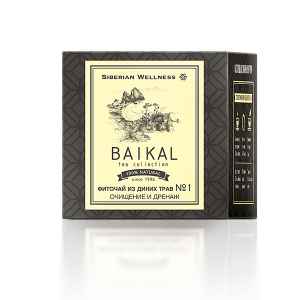 Фиточай из диких трав № 1 (Очищение и дренаж) – Baikal Tea Collection, 30 фильтр-пакетов