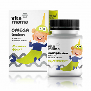 OMEGAlodon (мультифрукт), комплекс омега-3 кислот - Vitamama 3