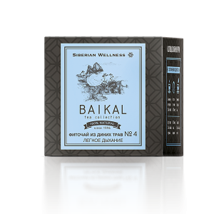 Фиточай из диких трав № 4 (Легкое дыхание) – Baikal Tea Collection, 30 фильтр-пакетов