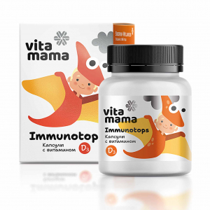 Immunotops, капсулы с витамином D3 - Vitamama 3