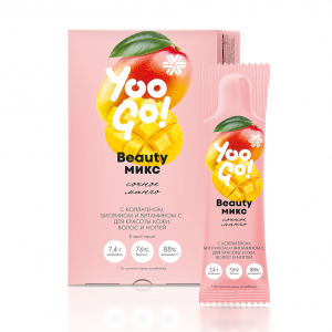 Напиток Beauty-микс (сочное манго) с коллагеном, биотином и витамином С для сияния кожи - Yoo Gо 2