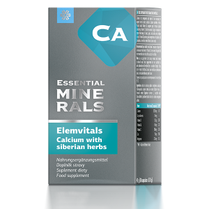 Complemento alimenticio Elemvitals. Calcium with Siberian herbs, 60 cápsulas