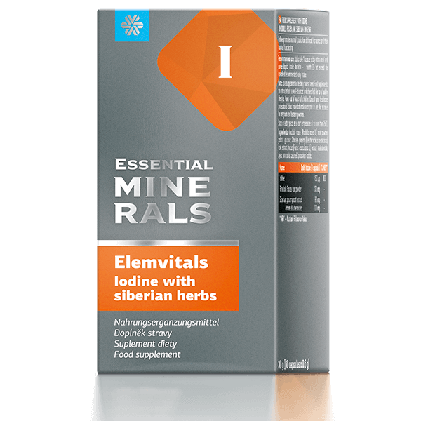 Food Supplement Elemvitals. Iodine with Siberian herbs, 60 capsules